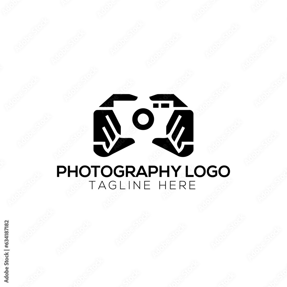 Camera Photography logo template vector icon
