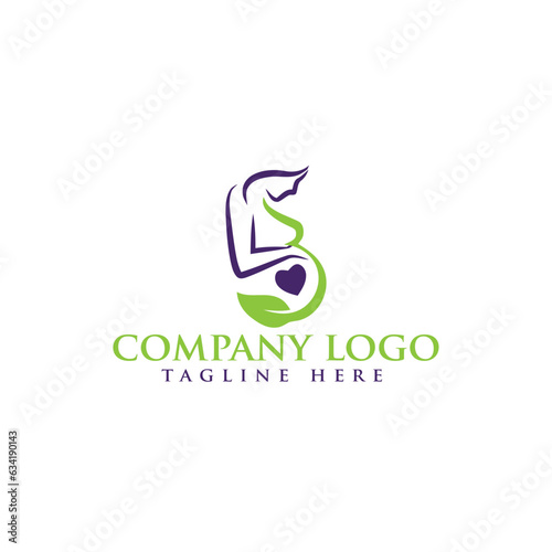 Women health and wellness vector logo design template.
