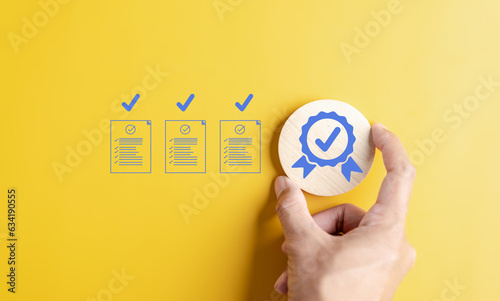 Quality Certificate and Checklist document analyst target marketing planning assignment with quality management. Standardization, certification. Compliance to regulations service and standards.