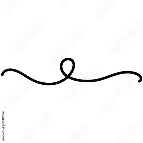Isolated Flourish