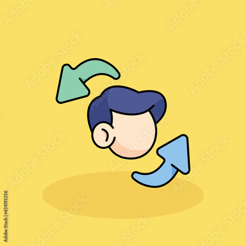 Free Customer  vector cartoon icon illustration. customer experience icon concept isolated . flat cartoon style