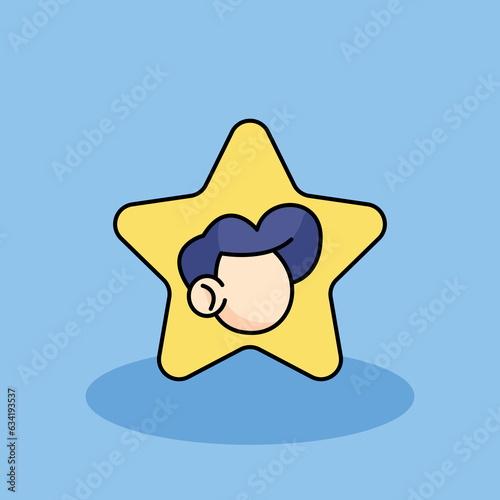 Free Customer Satisfaction vector cartoon icon illustration. customer experience icon concept isolated . flat cartoon style