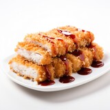 Chicken Katsu on a plain white background - isolated stock pictures Lavender_on_a_plain_white_background - isolated stock pictures