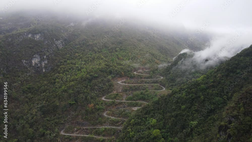 The aerial view of Bao Lac Region in Northern Vietnam The aerial view of Bao Lac Region in Northern Vietnam