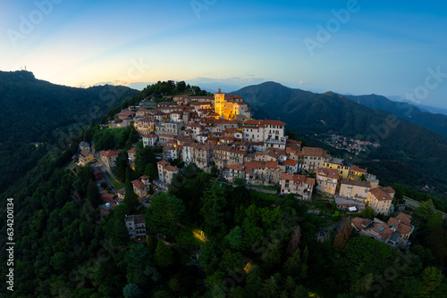 Aerial view of the Sacro Monte of Varese - Unesco Site