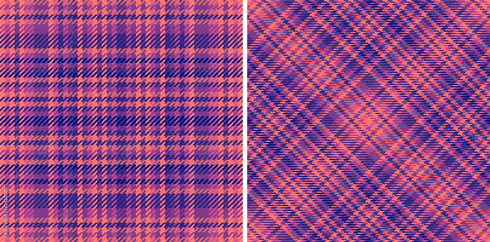 Plaid texture background of vector textile check with a fabric tartan seamless pattern.