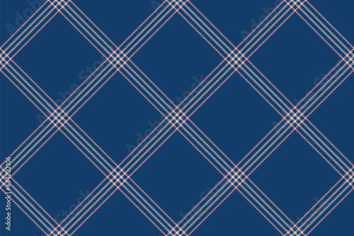 Tartan plaid background, diagonal check seamless pattern. Vector fabric texture for textile print, wrapping paper, gift card, wallpaper.