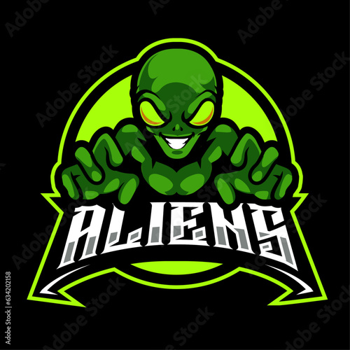 alien e-sport logo design