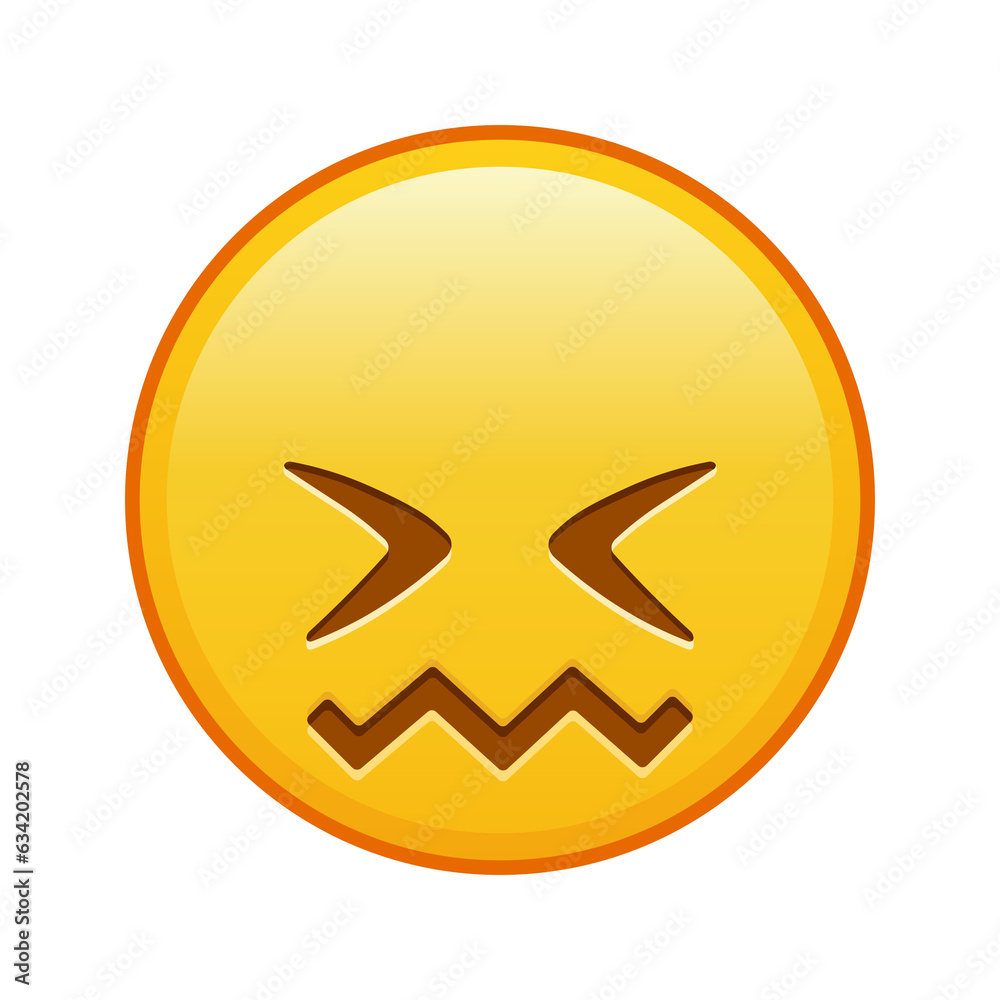 Expression of shame face Large size of yellow emoji smile Expression of shame face Large size of yellow emoji smile
