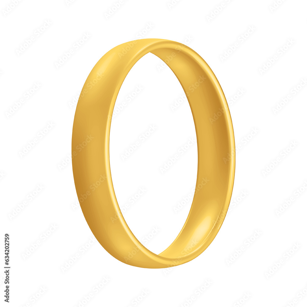 Golden realistic wedding ring Anniversary romantic surprise Golden realistic wedding ring Anniversary romantic surprise