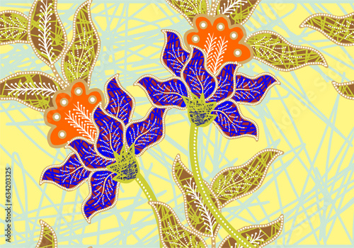 Batik Indonesian: is a technique of wax-resist dyeing applied to whole cloth, or cloth made using this technique originated from Indonesia.