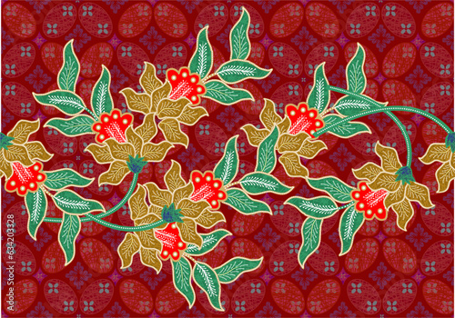 Batik Indonesian: is a technique of wax-resist dyeing applied to whole cloth, or cloth made using this technique originated from Indonesia.