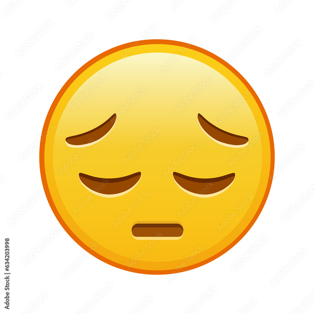 Thoughtful face Large size of yellow emoji smile Thoughtful face Large size of yellow emoji smile
