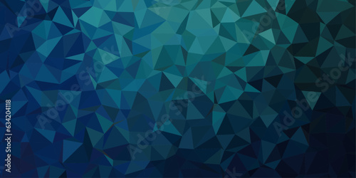 blue and green low poly abstract background