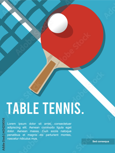Great simple table tennis pingpong background design for any media	