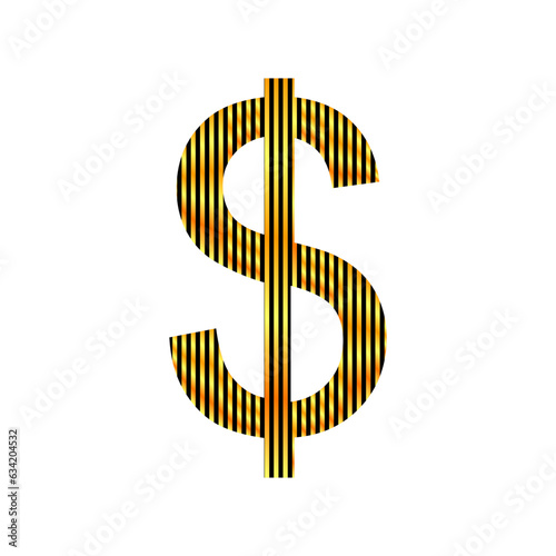 Us dollar icon.
