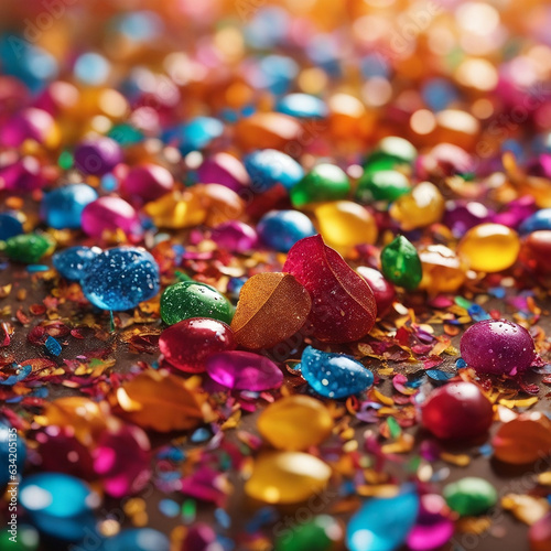 colorful confetti for party background