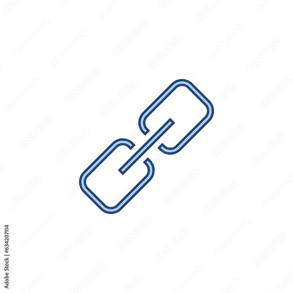 Link icon vector. Hyperlink chain sign and symbol Link icon vector. Hyperlink chain sign and symbol