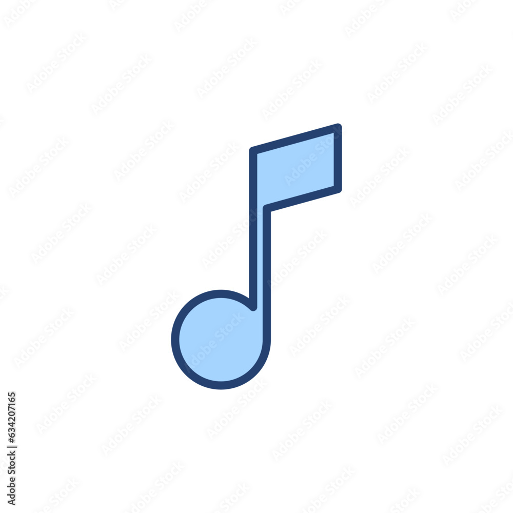 Music icon vector. note music sign and symbol Music icon vector. note music sign and symbol