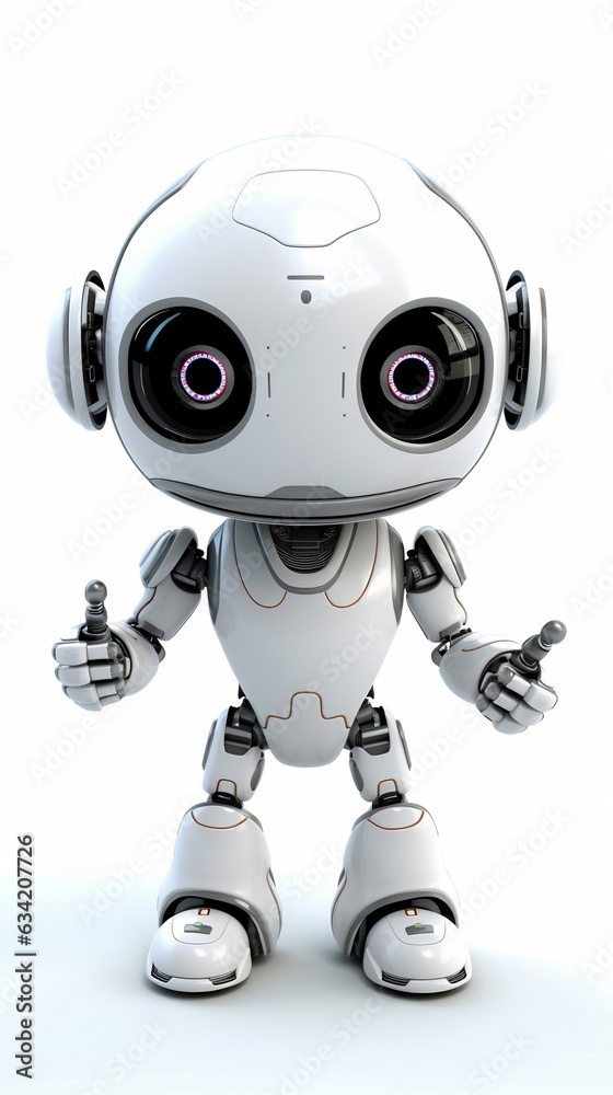 Cute white robot Cute white robot