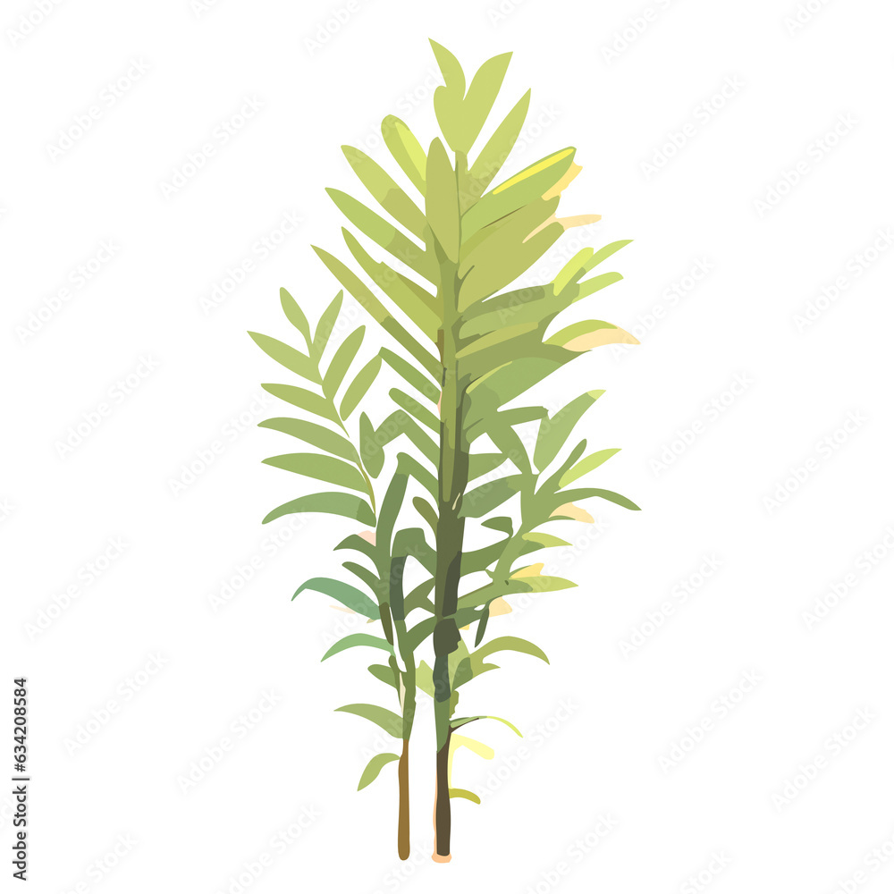 stylized plant texture for anime and cartoon