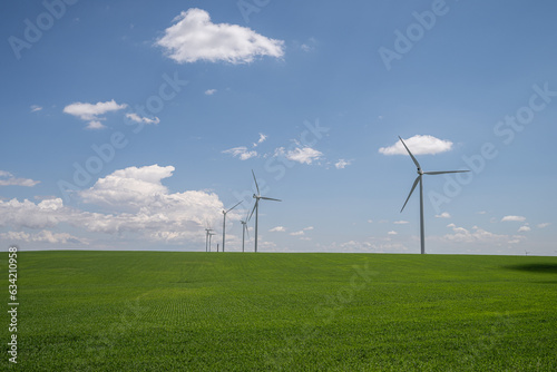 Wind Turbines within monoculture crop