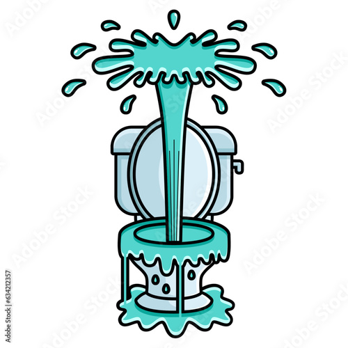 toilet leaking water overflow design