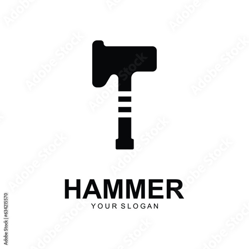 hammer logo vector illustration design