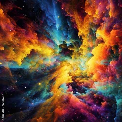 nebula dreams: color-infused visions of the universe