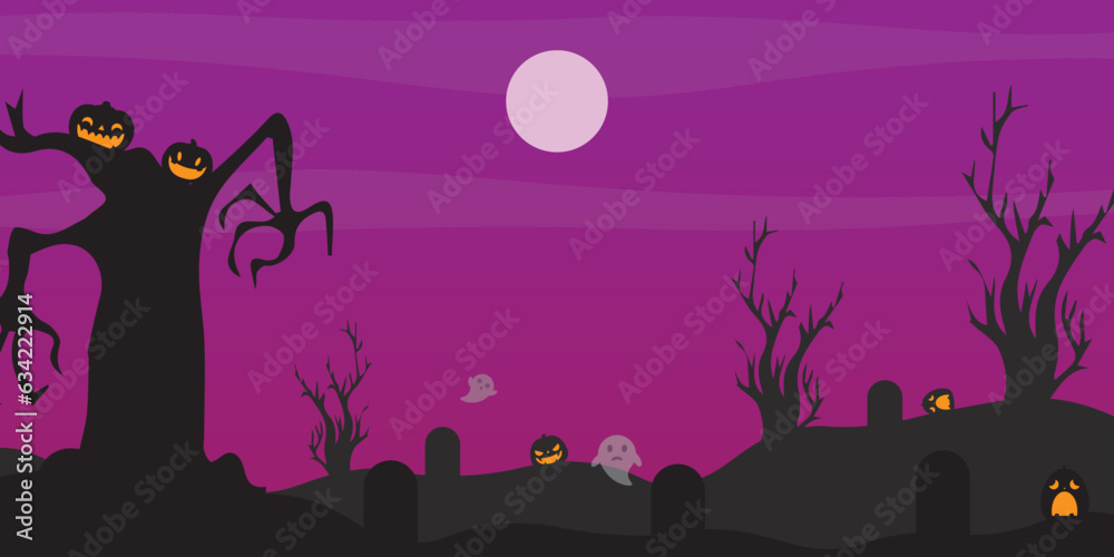 Background vector design with halloween theme