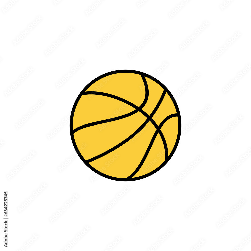 Basketball icon vector for web and mobile app. Basketball ball sign and symbol