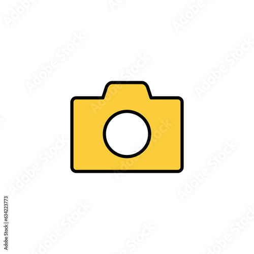 Camera icon vector for web and mobile app. photo camera sign and symbol. photography icon.