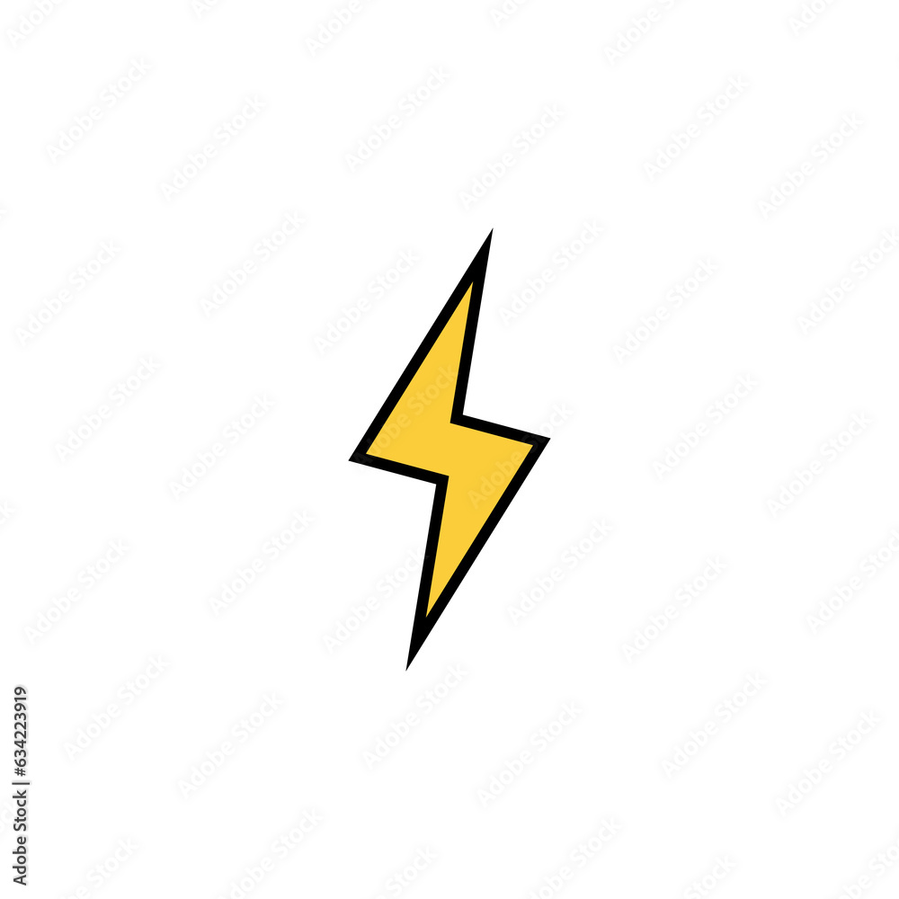 Lightning icon vector for web and mobile app. electric sign and symbol. power icon. energy sign Lightning icon vector for web and mobile app. electric sign and symbol. power icon. energy sign