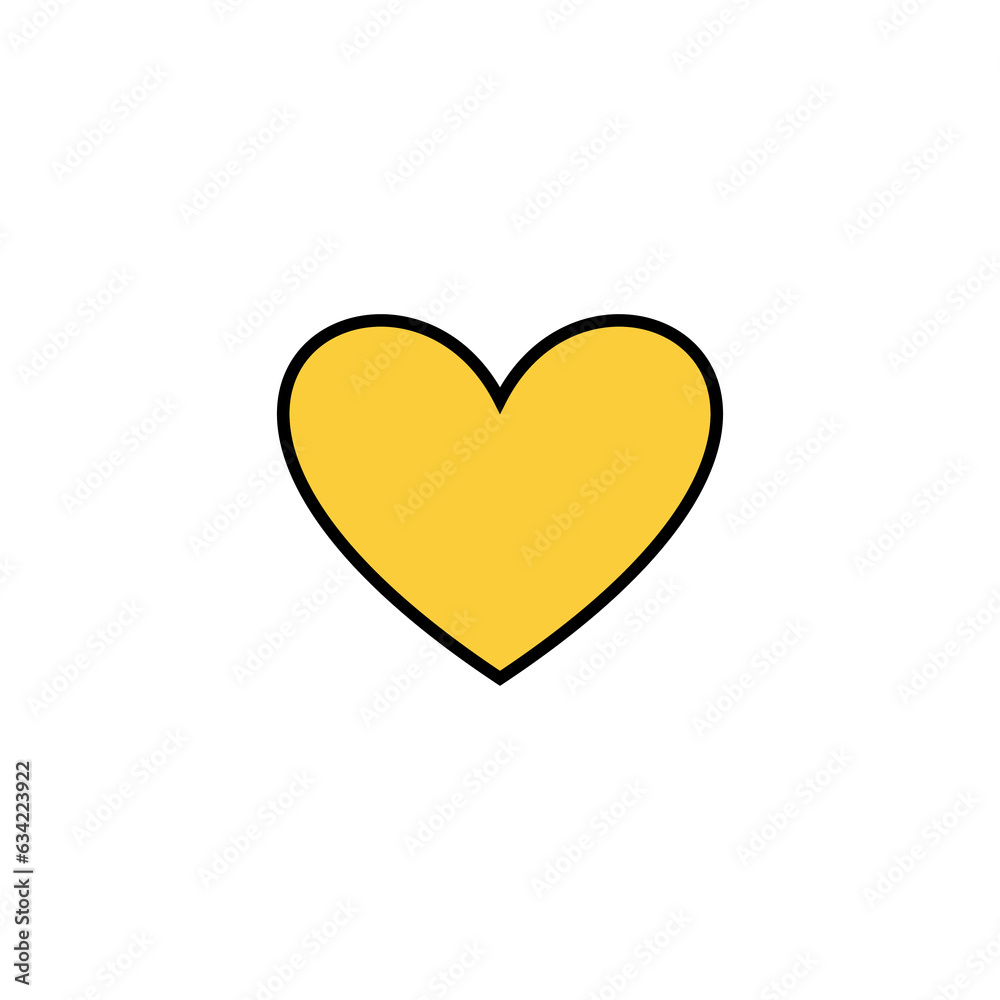 Love icon vector for web and mobile app. Heart sign and symbol. Like icon vector.