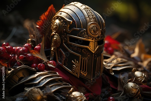 Bearing Witness to Courage: Visualizing a Spartan's Ceremonial Arrangement of Helmet and Armor After the Battle's End