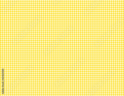 背景や壁紙、包装紙などに活用できる黄色のギンガムチェック柄
