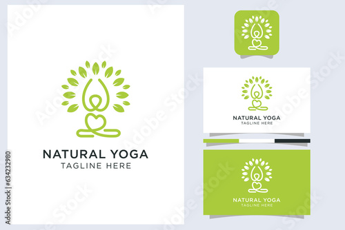 Natural Yoga Logo Design