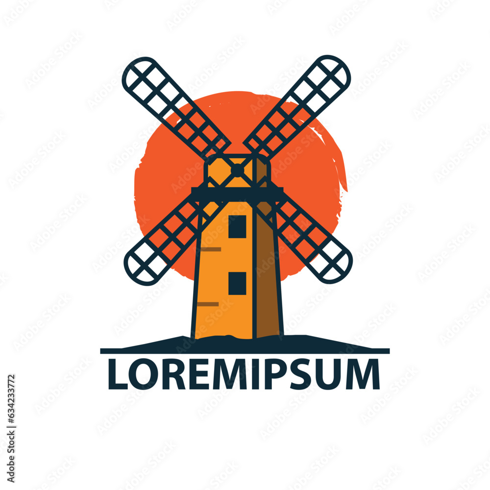 windmill logo design