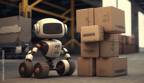 Robots are also used in logistics and transportation Generative Ai