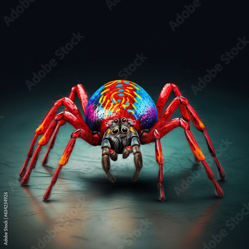 colorful spider illustration © carlesroom