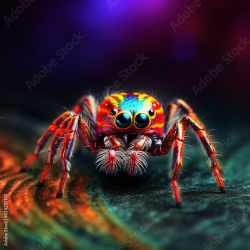 colorful spider illustration © carlesroom