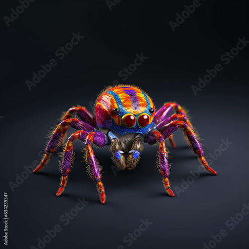 colorful spider illustration