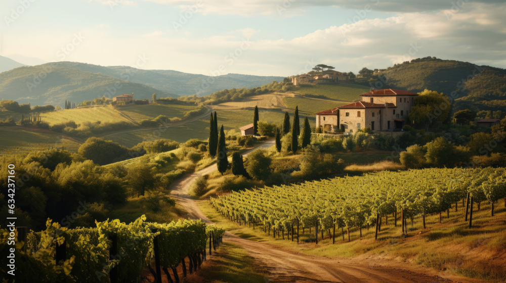 Fototapeta premium Landscape of natural forest and green fresh nature