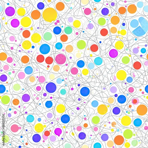 Abstract colored seamless pattern. AI generated.
