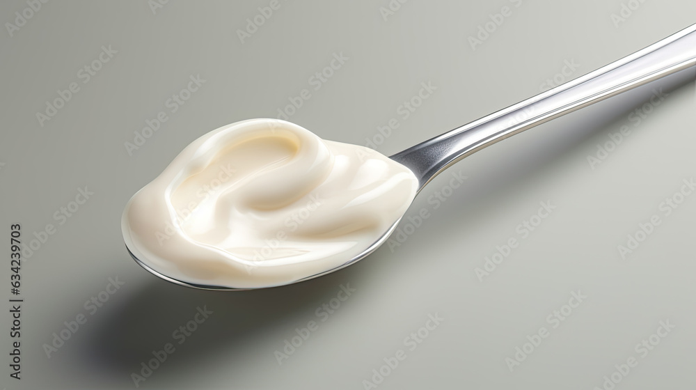 Teaspoon swirls through creamy yoghurt, a dance of spoon and cream, a taste of pure delight Teaspoon swirls through creamy yoghurt, a dance of spoon and cream, a taste of pure delight