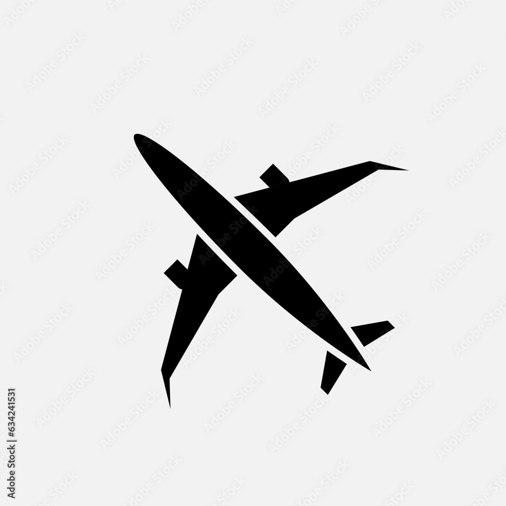 Plane Icon. Traveler, Transporter.  Aircraft Symbol - Vector.    