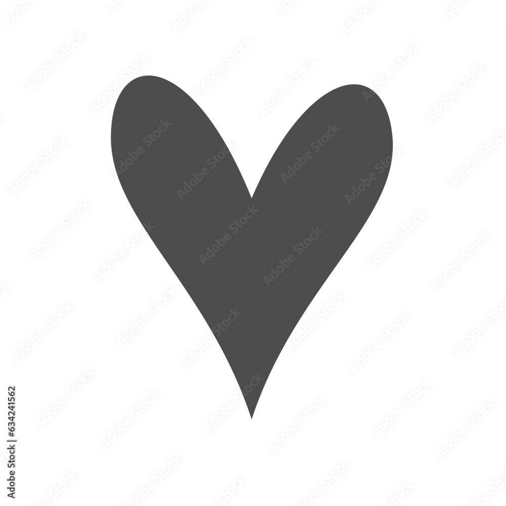 Doodle Heart Sketch Vector illustration