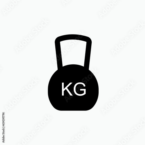 Weight Icon. Heaviness, Gym Symbol for Design, Presentation, Website or Apps Elements – Vector.  