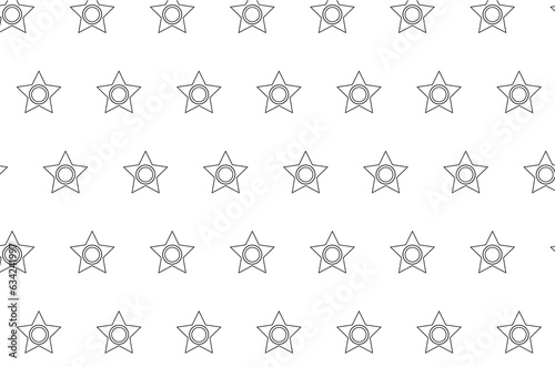Digital png illustration star shapes repeated on transparent background