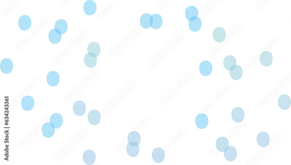 Digital png illustration of blue circles pattern on transparent background